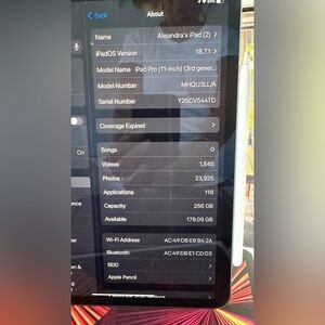 Apple Device with 256GB Capacity